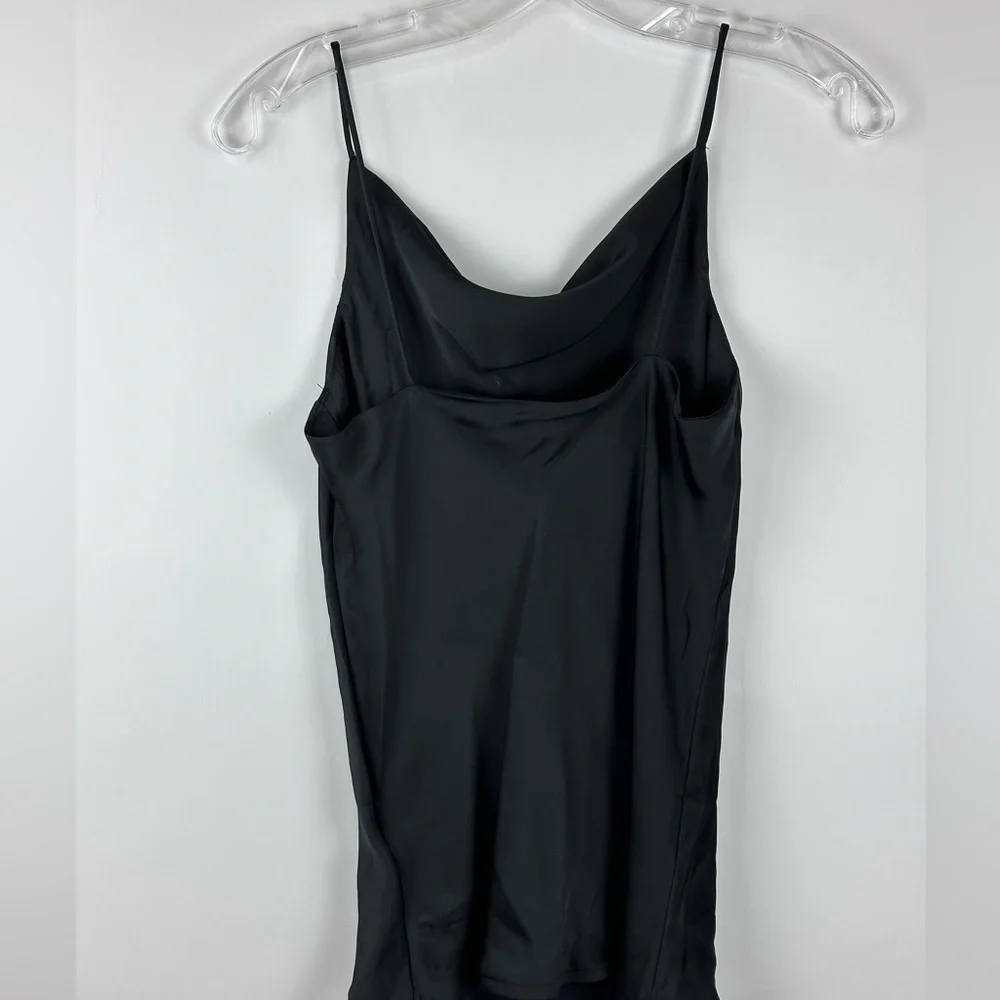 Women;s Leisure Cowl Neck Satin Cami Top - Picture 7 of 8